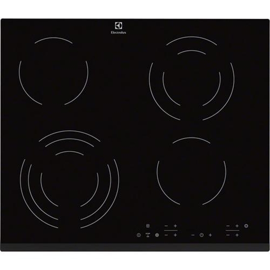 Изображение Electrolux EHF6343FOK hob Black Built-in 60 cm Ceramic 4 zone(s)