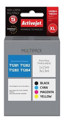 Изображение Activejet AEB-1285N ink (replacement for Epson T1285; Supreme; 1 x 15 ml