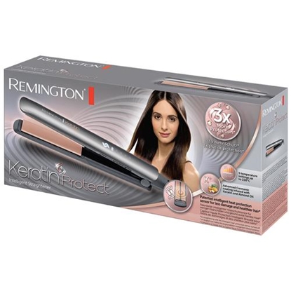 Attēls no Remington | Hair Straightener | S8598 Smartpro | Ceramic heating system | Display Digital | Temperature (min) 150 °C | Temperature (max) 230 °C | Number of heating levels 5 | Grey