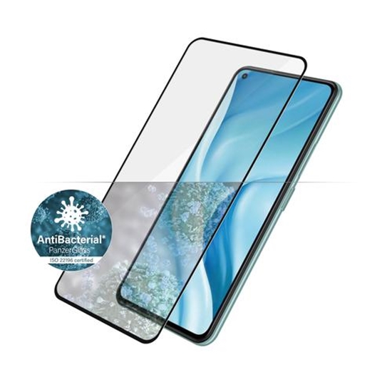 Изображение PanzerGlass | Screen protector | Xiaomi | Mi 11 Lite 4G/ 5G / 5G NE | Glass | Black | Protects the entire screen; Antibacterial glass; 100% touch; Shock absorbing