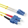 Picture of ROLINE Fibre Optic Jumper Cable duplex, 9/125µm, OS2, LC/SC, duplex, yellow, 3 m