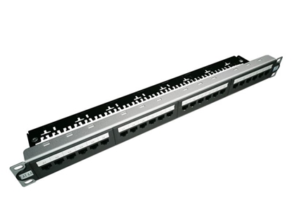 Attēls no Patch panel UTP kat.6A 24 porty LSA 1U 