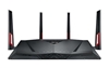 Picture of ASUS RT-AC88U wireless router Gigabit Ethernet Dual-band (2.4 GHz / 5 GHz) Black, Red