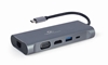 Изображение Gembird A-CM-COMBO7-01 notebook dock/port replicator USB 3.2 Gen 1 (3.1 Gen 1) Type-A Grey