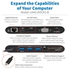 Picture of Tripp Lite U442-DOCK1-B USB-C Dock, Dual Display - 4K HDMI / mDP, VGA, USB 3.2 Gen 1, USB-A/C Hub, GbE, Memory Card, 100W PD Charging