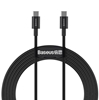 Изображение Kabel USB Baseus USB-C - USB-C 2 m Czarny (BSU2850BLK)