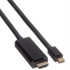 Picture of ROLINE Mini DisplayPort Cable, Mini DP-UHDTV, M/M, black, 2.0 m