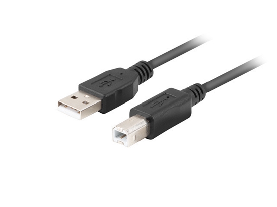 Picture of Lanberg CA-USBA-15CU-0010-BK kabel USB 1m 2.0 USB A->USB-B Black