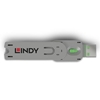 Изображение Lindy USB Type A Port Blocker Key, green