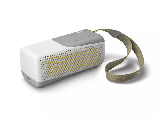 Picture of Philips Wireless speaker TAS4807W/00, P67 dust/water protection, Up to 12 hours of music, Built-in mic for calls, 20 W, white