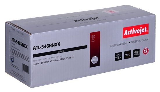 Изображение Activejet ATL-546BNXX Toner cartridge for Lexmark printers; Replacement Lexmark C546U1KG; Supreme; 8000 pages; black