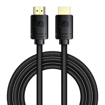 Изображение Kabelis Baseus HDMI Male - HDMI Male Black 2m 8K