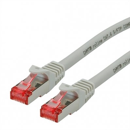 Picture of ROLINE S/FTP Patch Cord Cat.6 Component Level, LSOH, grey, 15.0 m