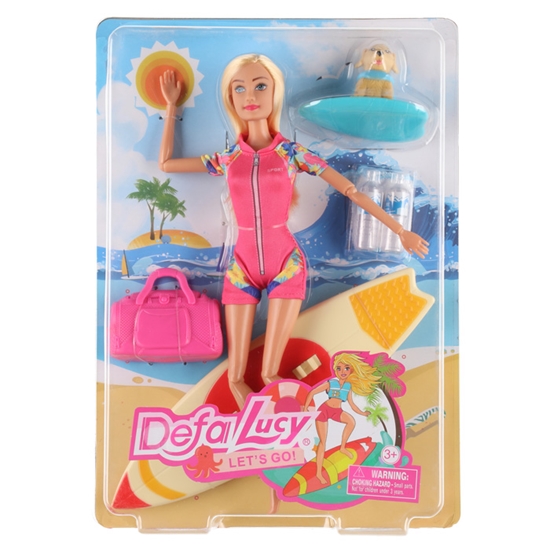 Picture of Lelle Defa Lucy Doll with surffboard 29cm