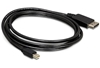 Picture of Delock Cable Mini DisplayPort 1.2 male > DisplayPort male 4K 60 Hz 2.0 m