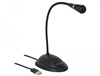 Изображение Delock USB Gooseneck Microphone with base and mute + on / off button