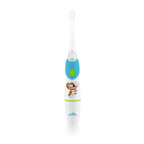 Picture of ETA | SONETIC Toothbrush | ETA071090000 | Rechargeable | For kids | Number of brush heads included 2 | Number of teeth brushing modes Does not apply | Sonic technology | White/Light blue