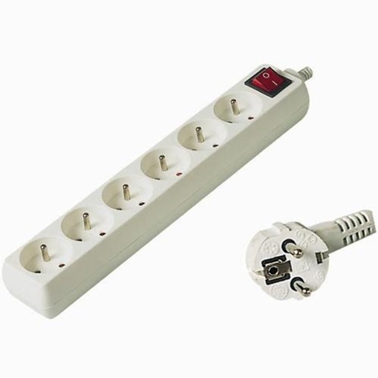 Picture of PremiumCord PP6K-07 power extension 7 m 6 AC outlet(s) White