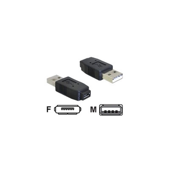 Picture of Delock Adapter USB micro-A+B female to USB2.0-A male