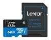 Picture of Atm.kort. LEXAR LEXAR 633X 64GB MICRO SDXC UHS-I HS WITH ADAPTER