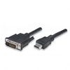 Изображение Kabel Techly HDMI - DVI-D 1.8m czarny (304611)