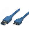 Picture of Kabel USB Techly USB-A - micro-B 0.5 m Niebieski (304857)