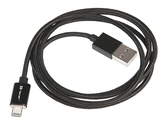 Изображение Kabel USB Tracer USB-A - Lightning 1 m Czarny (TRAKBK46274)