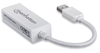 Изображение Manhattan USB-A Gigabit Network Adapter, White, 10/100/1000 Mbps Network, USB 3.0, Equivalent to Startech USB31000SW, Ethernet, RJ45, Three Year Warranty, Blister
