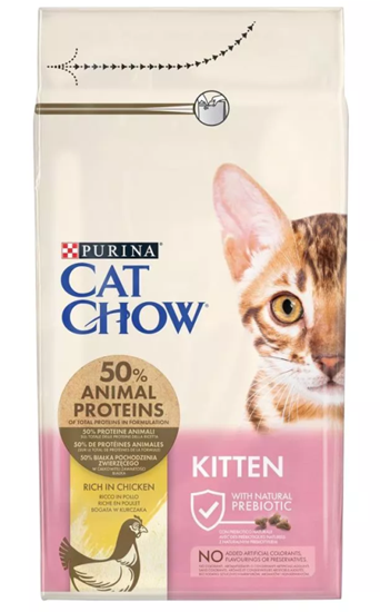 Picture of Purina Cat Chow Kitten cats dry food Chicken 1.5 kg