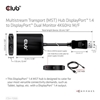 Picture of CLUB3D MST hub DisplayPort™ 1.4 to DisplayPort™ + HDMI™ 4K60Hz M/F