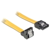 Picture of Delock cable SATA 30cm downstraight metal  yellow