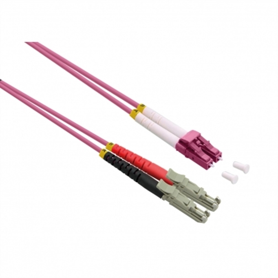 Изображение ROLINE FO Jumper Cable 50/125µm OM4, LSH/LC, UPC Polish, LSOH, violet, 7.5 m