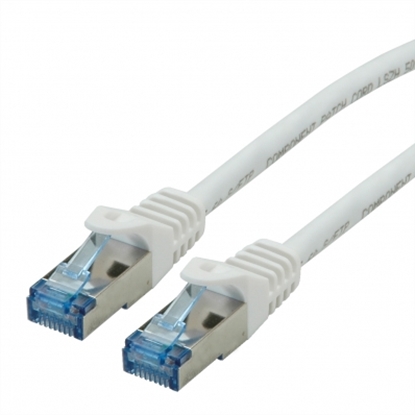 Attēls no ROLINE S/FTP Patch Cord Cat.6A, Component Level, LSOH, white, 1.5 m