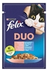 Picture of Felix Fantastic Duo with salmon and sardine in jelly - wet cat food - 85g