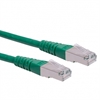 Picture of ROLINE S/FTP (PiMF) Patch Cord, Cat.6 (Class E), green, 10 m