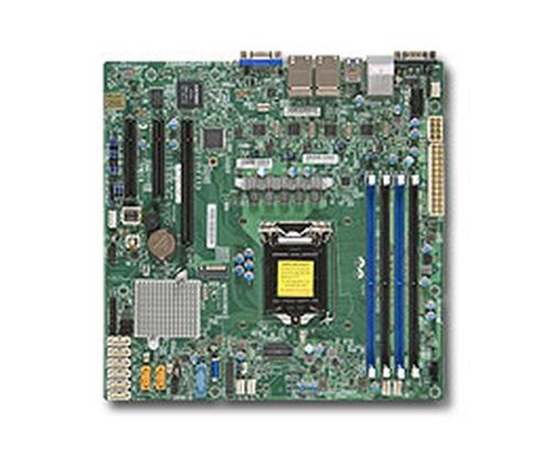 Picture of Supermicro X11SSH-LN4F server/workstation motherboard Intel® C236 micro ATX