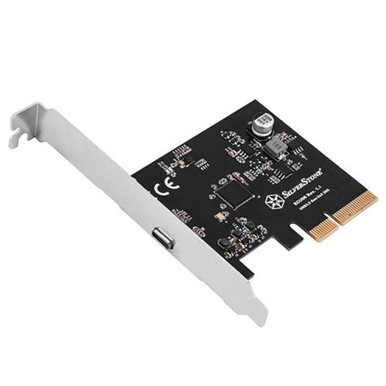 Picture of Kontroler SilverStone PCIe 3.0 x4 - USB-C 3.2 Gen 2x2 (SST-ECU06)