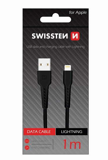 Изображение Swissten Basic Fast Charge 3A Lightning Data and Charging Cable 1m