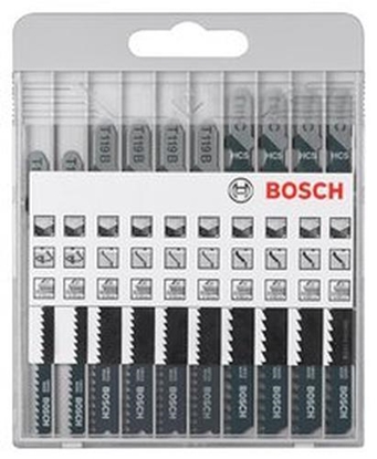 Attēls no Bosch 10 pcs. Jigsaw Blade Kit Basic for Wood