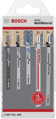 Attēls no Bosch 2 607 011 438 jigsaw/scroll saw/reciprocating saw blade Jigsaw blade Carbide 15 pc(s)