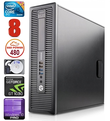 Attēls no HP 600 G1 SFF i5-4570 8GB 480SSD+2TB GT1030 2GB WIN10Pro