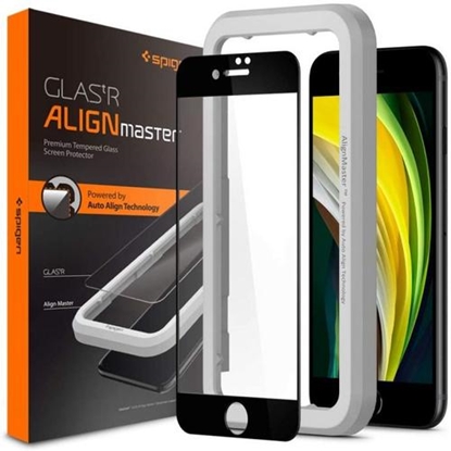 Attēls no Spigen SZKŁO HARTOWANE SPIGEN ALM GLASS FC IPHONE 7/8/SE 2020 BLACK