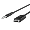 Изображение Belkin RockStar 3,5mm Aud./USB-C Cable 0,9m black F7U079bt03-BLK