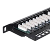 Picture of NetRack Patch panel 19'' 0,5U 24-porty Kat. 5e UTP Czarny (104-10)