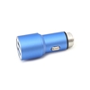 Picture of Omega car charger 2xUSB 2100mA Metal, blue (43343)