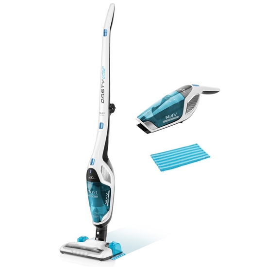 Изображение ETA | Vacuum Cleaner | Dasty AquaPlus ETA344790010 | Cordless operating | Handstick and Handheld | 95 W | 14.4 V | Operating time (max) 45 min | White/Blue