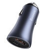 Picture of Lādētājs Baseus Super Fast Car Charger 40W USB+Type C+Type C To Lightning Cable-Black