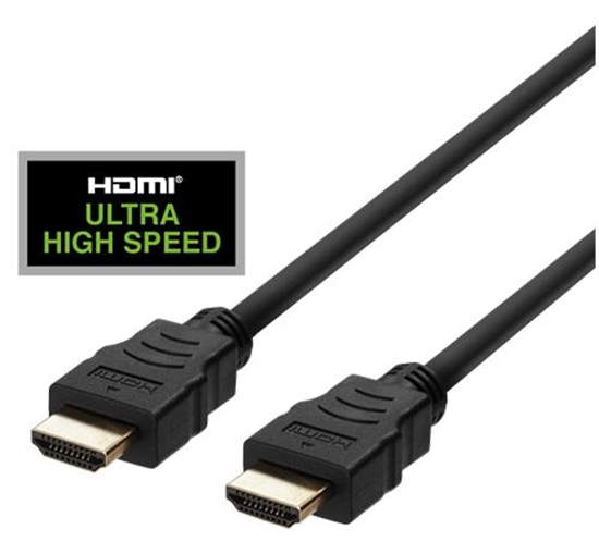 Picture of HDMI kabelis DELTACO ULTRA High Speed, 48Gbps, 2m, juodas / HU-20