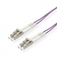 Изображение ROLINE FO Jumper Cable 50/125µm OM4, LC/LC, Low-Loss-Connector, violet, 7 m