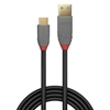 Picture of Lindy 0.5m USB 3.2 Type A to C Cable, 5A PD, Anthra Line